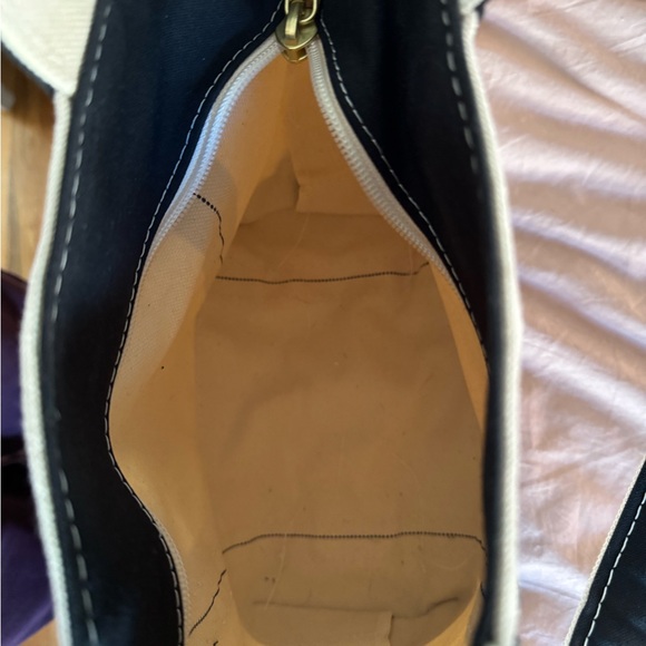 L.L. Bean Black and Cream Tote Bag - Picture 4 of 6